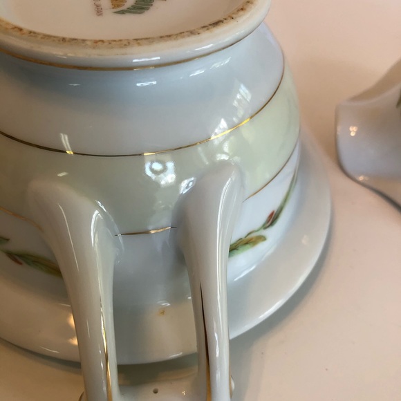 Occupied Japan Sugar & Creamer Bird Paradise - Picture 9 of 12